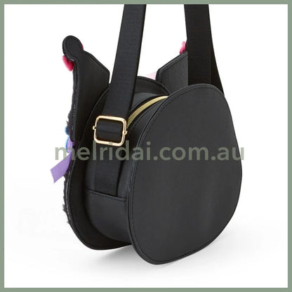 Sanrio | Kuromi Face-Shaped Shoulder Bag 27×7×21Cm (Romantic Room)
