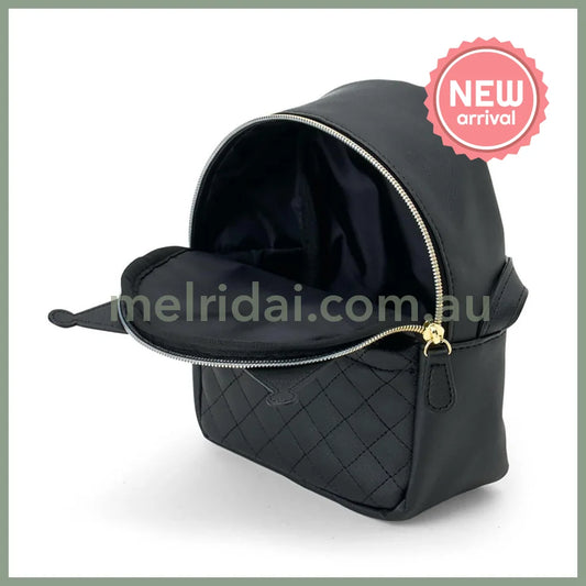 SANRIO | Kuromi Face-Shaped Shoulder Bag PU Leather 175 x 80 x 200mm