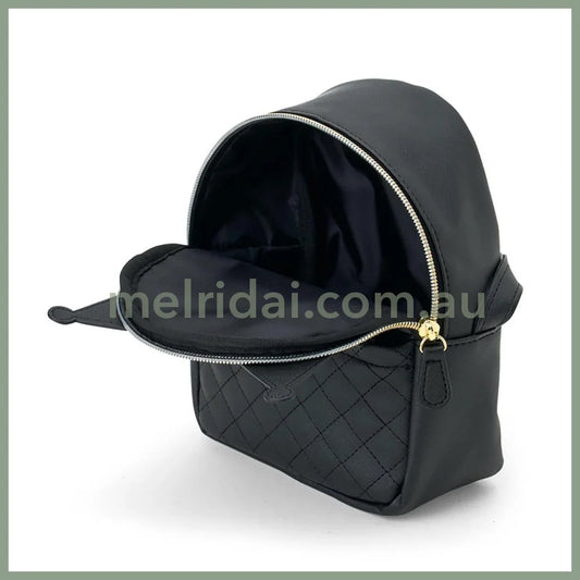 SANRIO | Kuromi Face-Shaped Shoulder Bag PU Leather 175 x 80 x 200mm