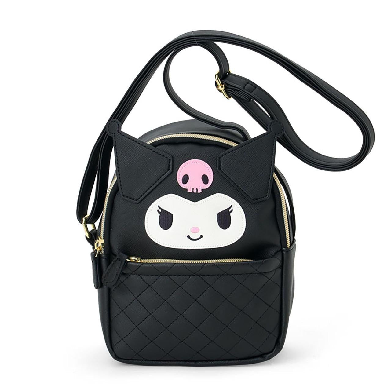 SANRIO | Kuromi Face-Shaped Shoulder Bag PU Leather 175 x 80 x 200mm