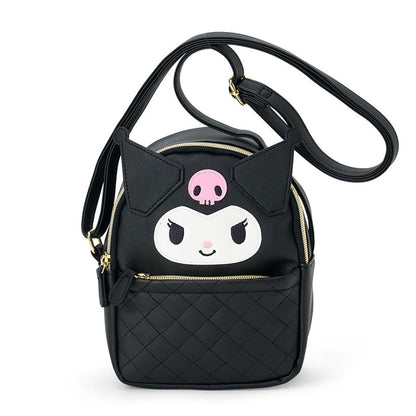 SANRIO | Kuromi Face-Shaped Shoulder Bag PU Leather 175 x 80 x 200mm