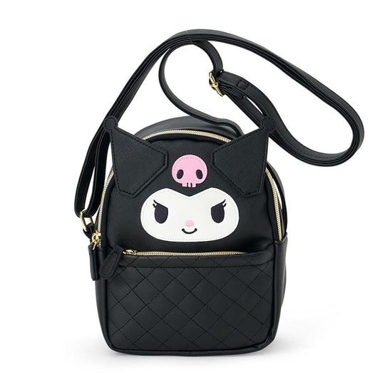 SANRIO | Kuromi Face-Shaped Shoulder Bag PU Leather 175 x 80 x 200mm