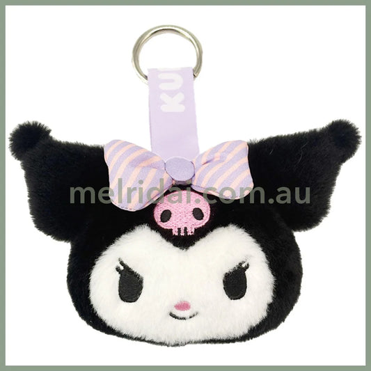 SANRIO | Kuromi Face Tag Mascot Keychain Bag Charm 14mm