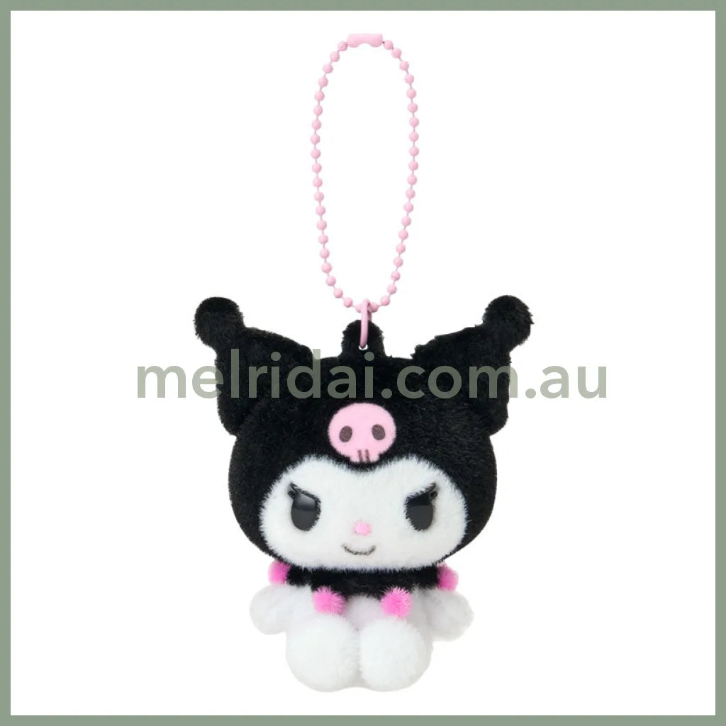 SANRIO | Kuromi Flocky Mascot Holder Keychain Bag Charm 50×45×70mm