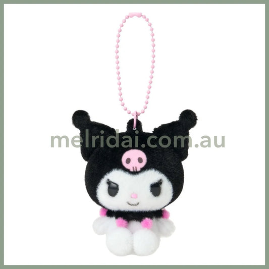 SANRIO | Kuromi Flocky Mascot Holder Keychain Bag Charm 50×45×70mm