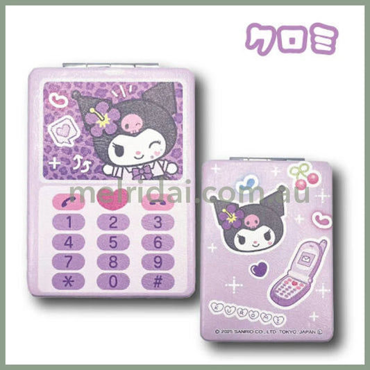 SANRIO | Kuromi Foldable Mirror Ｈ8.5×Ｗ6cm (Gal Series)
