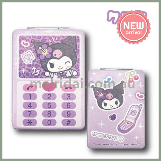 SANRIO | Kuromi Foldable Mirror Ｈ8.5×Ｗ6cm (Gal Series)