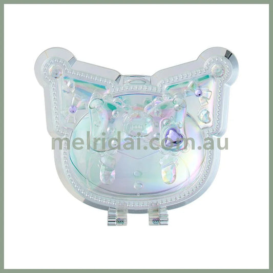 SANRIO | Kuromi Folding Stand Mirror 120×15×75mm (Face Aurora Hologram Sliver)