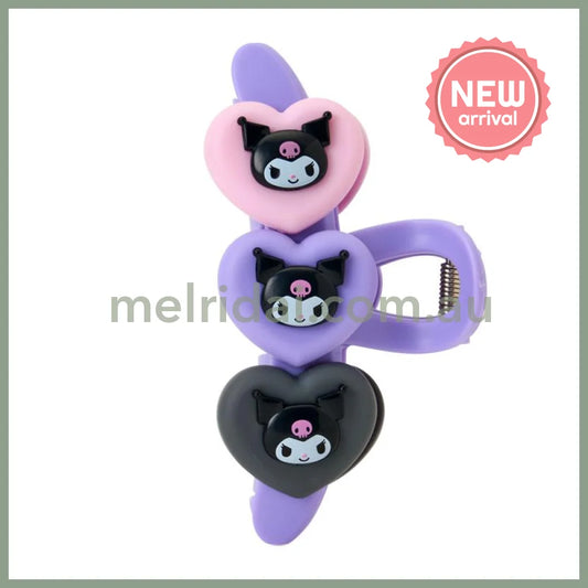 SANRIO | Kuromi Hair Claw Clip 60×55×110mm (Heart)