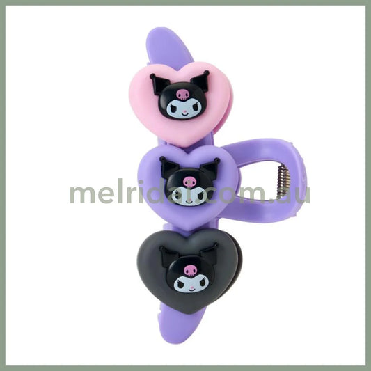 SANRIO | Kuromi Hair Claw Clip 60×55×110mm (Heart)