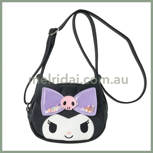 Sanrio | Kuromi Kids Shoulder Bag Face Shape W18.5×D4×H12Cm