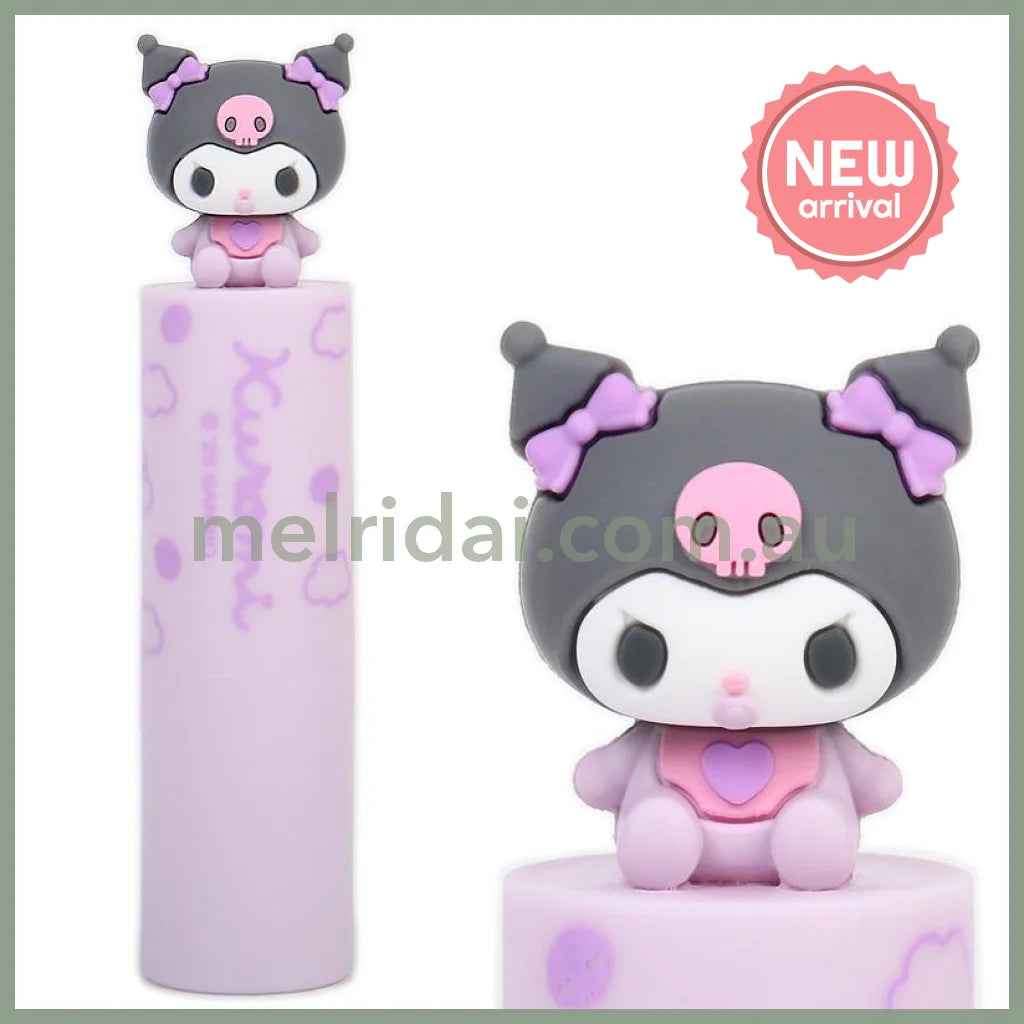 SANRIO | Kuromi Lip Balm with Mascot (Fragrance-free)
