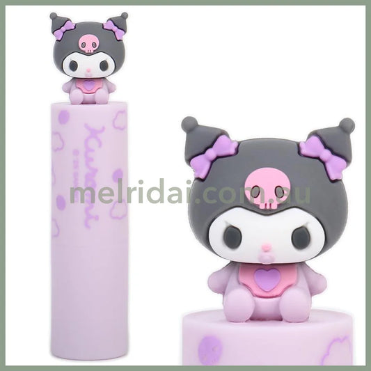SANRIO | Kuromi Lip Balm with Mascot (Fragrance-free)
