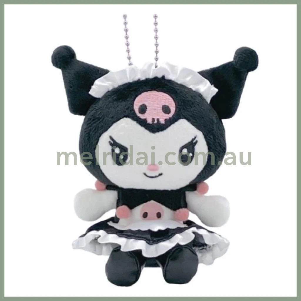 SANRIO | Kuromi Maid Mascot Holder Plush Keychain Bag Charm 12cm (20th Collection)