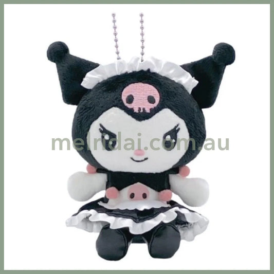 SANRIO | Kuromi Maid Mascot Holder Plush Keychain Bag Charm 12cm (20th Collection)