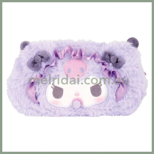 SANRIO | Kuromi Mascot Face Cosmetic Pouch Pen Case 180×80×70mm (Baby)