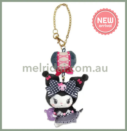 SANRIO | Kuromi Mascot Holder Bag Charm 20cm Approx. (My Melody 50th Anniversary & Kuromi 20th Anniversary/Black Pink