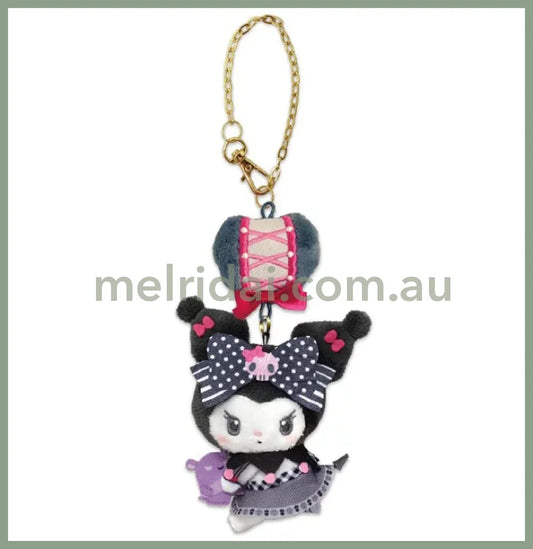 SANRIO | Kuromi Mascot Holder Bag Charm 20cm Approx. (My Melody 50th Anniversary & Kuromi 20th Anniversary/Black Pink