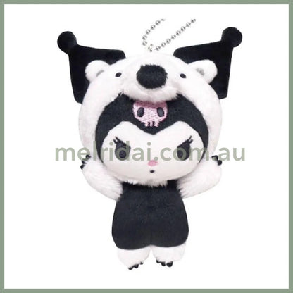 SANRIO | Kuromi Mascot Holder Bag Charm Plush Keychain 115×85×72mm (Cheers Banzai Series)
