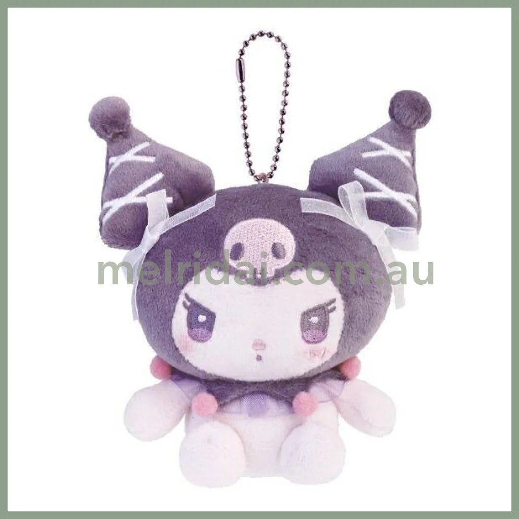 SANRIO | Kuromi Mascot Holder Bag Charm Plush Keychain 70×95×145mm (Ballet Core)