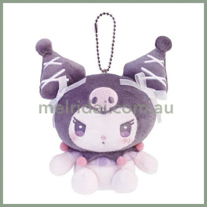 SANRIO | Kuromi Mascot Holder Bag Charm Plush Keychain 70×95×145mm (Ballet Core)
