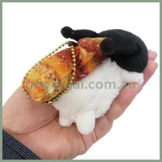 SANRIO | Kuromi Mascot Holder Keychain 10 x 7 x 8mm (Sushi Conger Eel)