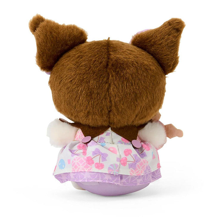 SANRIO | Kuromi Mascot Holder Plush Keychain 12.7 x 12.4 x 6.3cm (Nagomi Pastel)