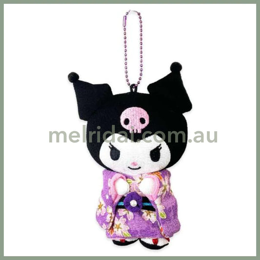 SANRIO | Kuromi Mascot Holder Plush Keychain 12cm (Kimono)