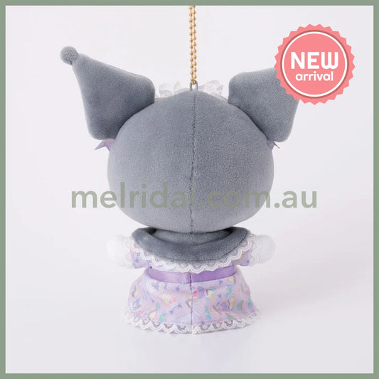SANRIO | Kuromi Mascot Holder Plush Keychain Bag Charm 100mm Approx. (Romantic Sweets)