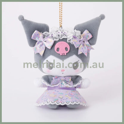 SANRIO | Kuromi Mascot Holder Plush Keychain Bag Charm 100mm Approx. (Romantic Sweets)