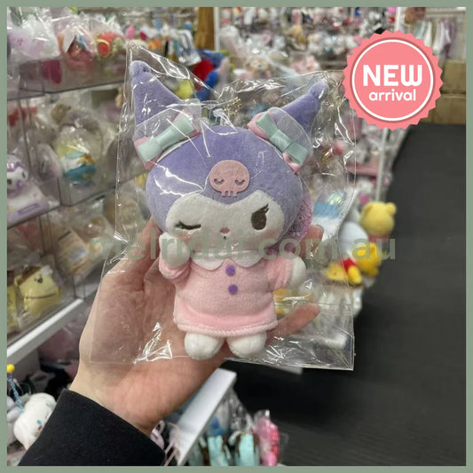 SANRIO | Kuromi Mascot Holder Plush Keychain Bag Charm 10cm Approx. (Pyjama Party)