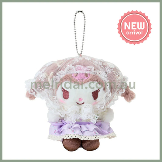 SANRIO | Kuromi Mascot Holder Plush Keychain Bag Charm 125×85×150mm (Forest Lace)