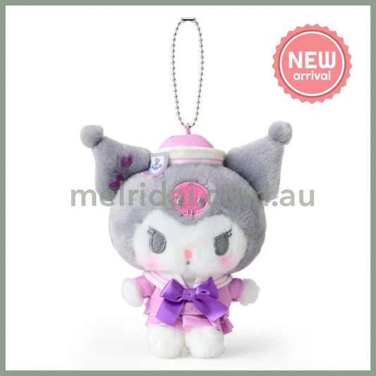 SANRIO | Kuromi Mascot Holder Plush Keychain Bag Charm 15.2 x 9.9 x 6.5cm (Sailor Collar)