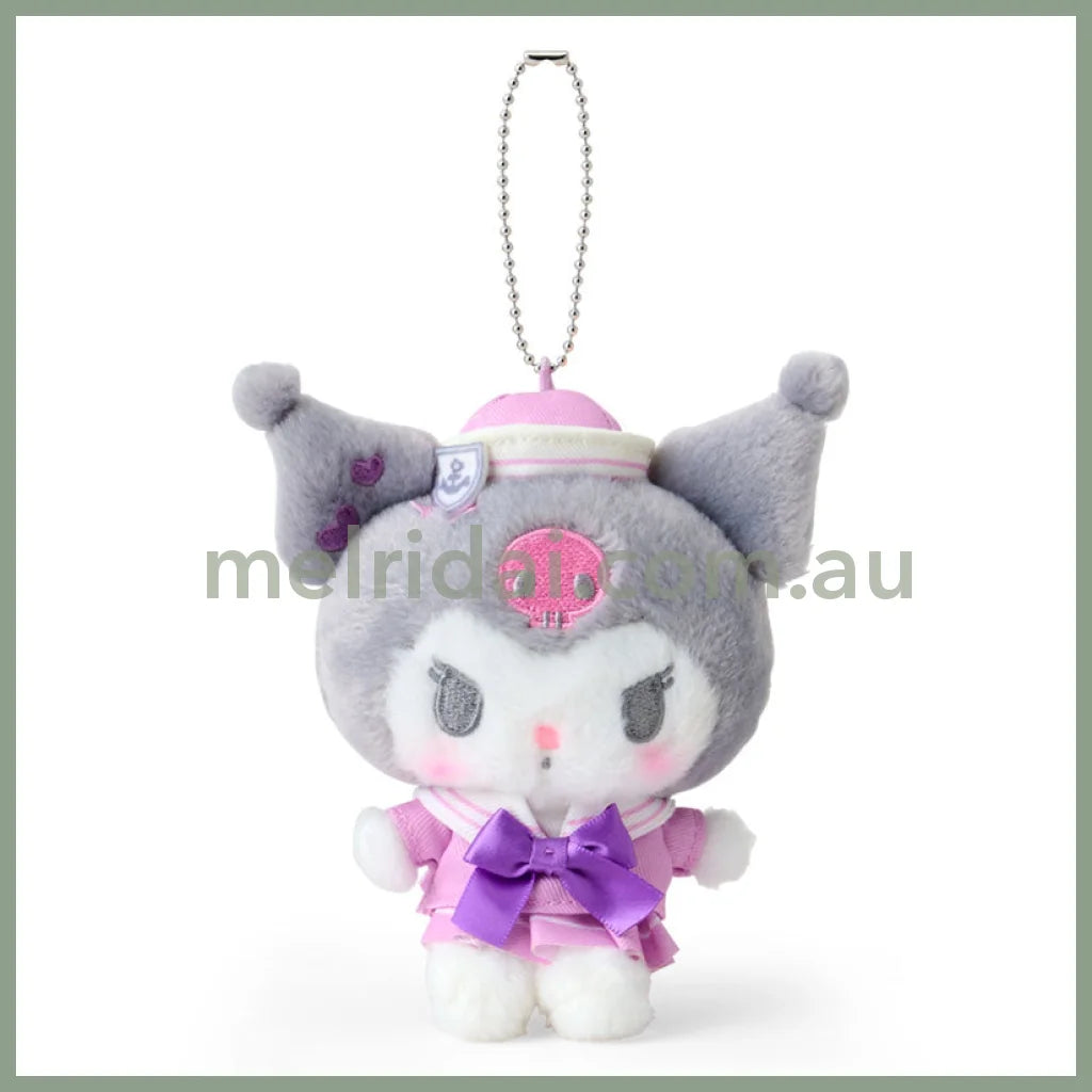 SANRIO | Kuromi Mascot Holder Plush Keychain Bag Charm 15.2 x 9.9 x 6.5cm (Sailor Collar)
