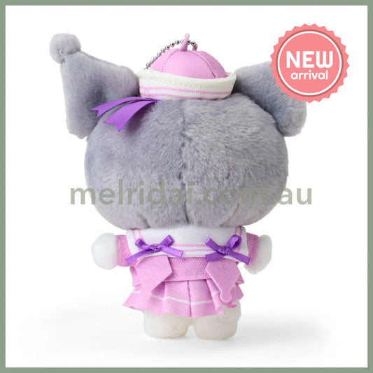 SANRIO | Kuromi Mascot Holder Plush Keychain Bag Charm 15.2 x 9.9 x 6.5cm (Sailor Collar)