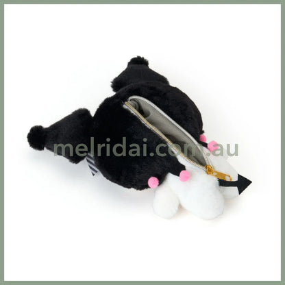 SANRIO | Kuromi Mascot Plush Pouch Keychain W15 x H16.5 x D5.5 cm (My Melody 50th Anniversary & Kuromi 20th