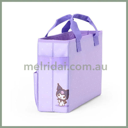 SANRIO | Kuromi Meeting Box Storage with Handle Portable Desk Organizer 35.6 x 27.2 x 3.4cm
