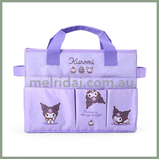 SANRIO | Kuromi Meeting Box Storage with Handle Portable Desk Organizer 35.6 x 27.2 x 3.4cm