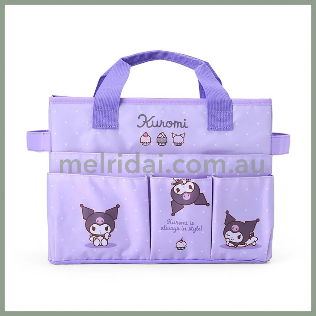SANRIO | Kuromi Meeting Box Storage with Handle Portable Desk Organizer 35.6 x 27.2 x 3.4cm