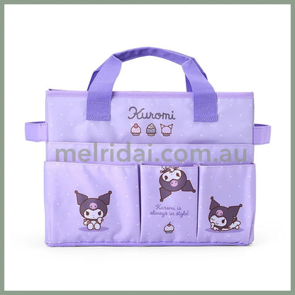 SANRIO | Kuromi Meeting Box Storage with Handle Portable Desk Organizer 35.6 x 27.2 x 3.4cm