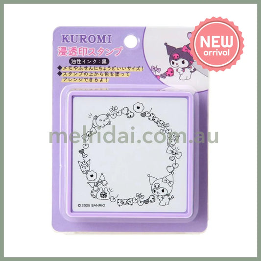 SANRIO | Kuromi Message Memo Stamp 75×75×25mm