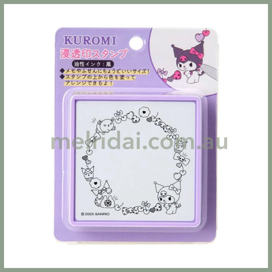SANRIO | Kuromi Message Memo Stamp 75×75×25mm