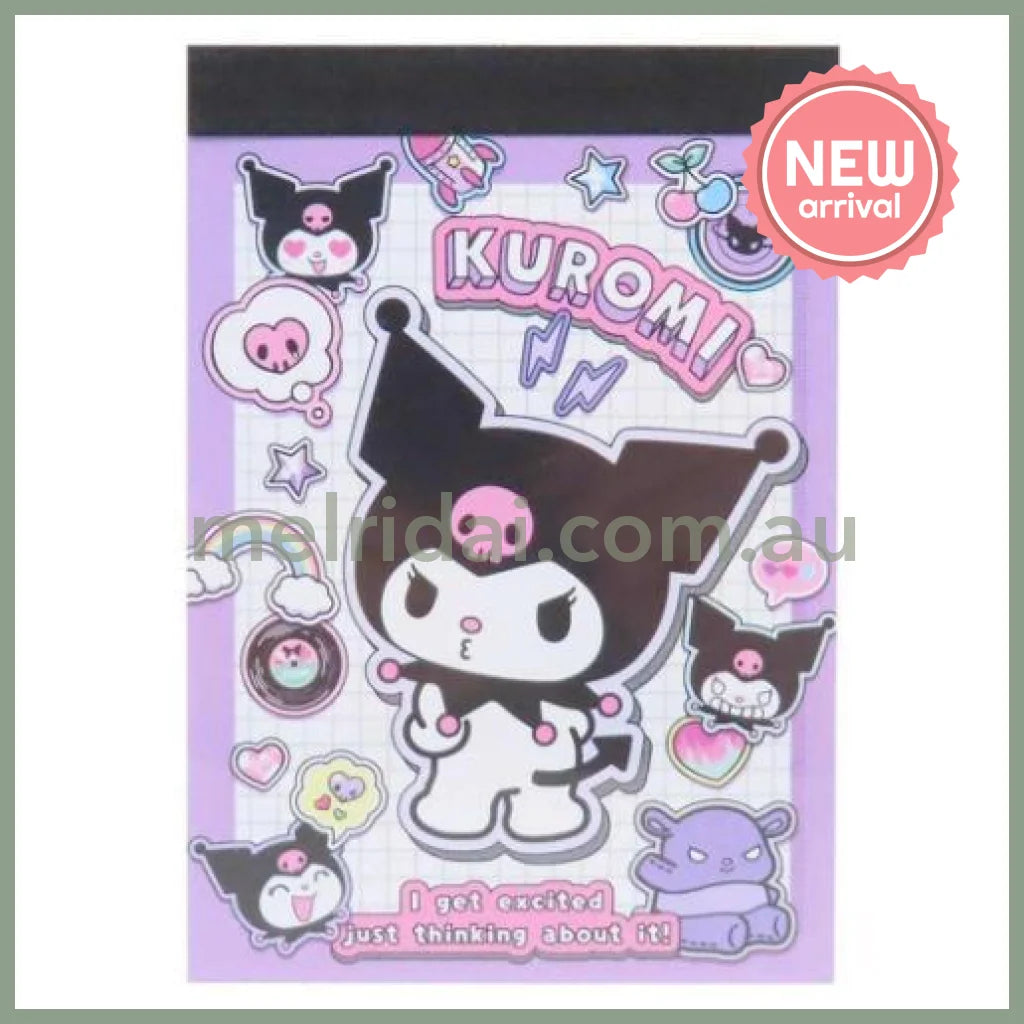 SANRIO | Kuromi Mini Notepad 62×89×8mm