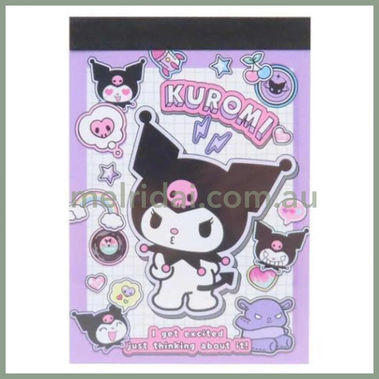 SANRIO | Kuromi Mini Notepad 62×89×8mm
