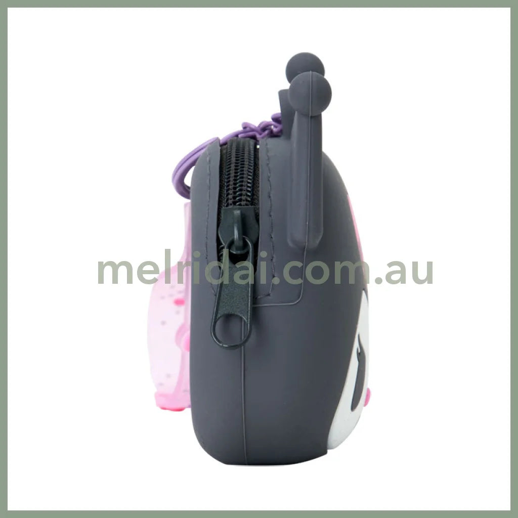 SANRIO | Kuromi Mini Silicone Pouch Keychain Bag Charm 108×46×90mm (My Deco Bag)