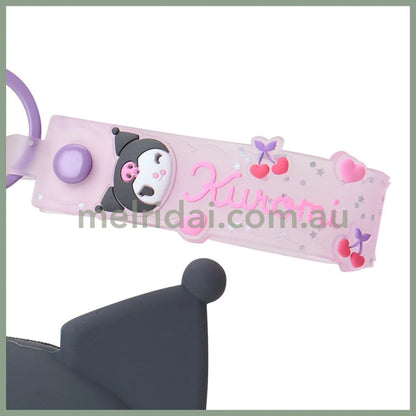 SANRIO | Kuromi Mini Silicone Pouch Keychain Bag Charm 108×46×90mm (My Deco Bag)