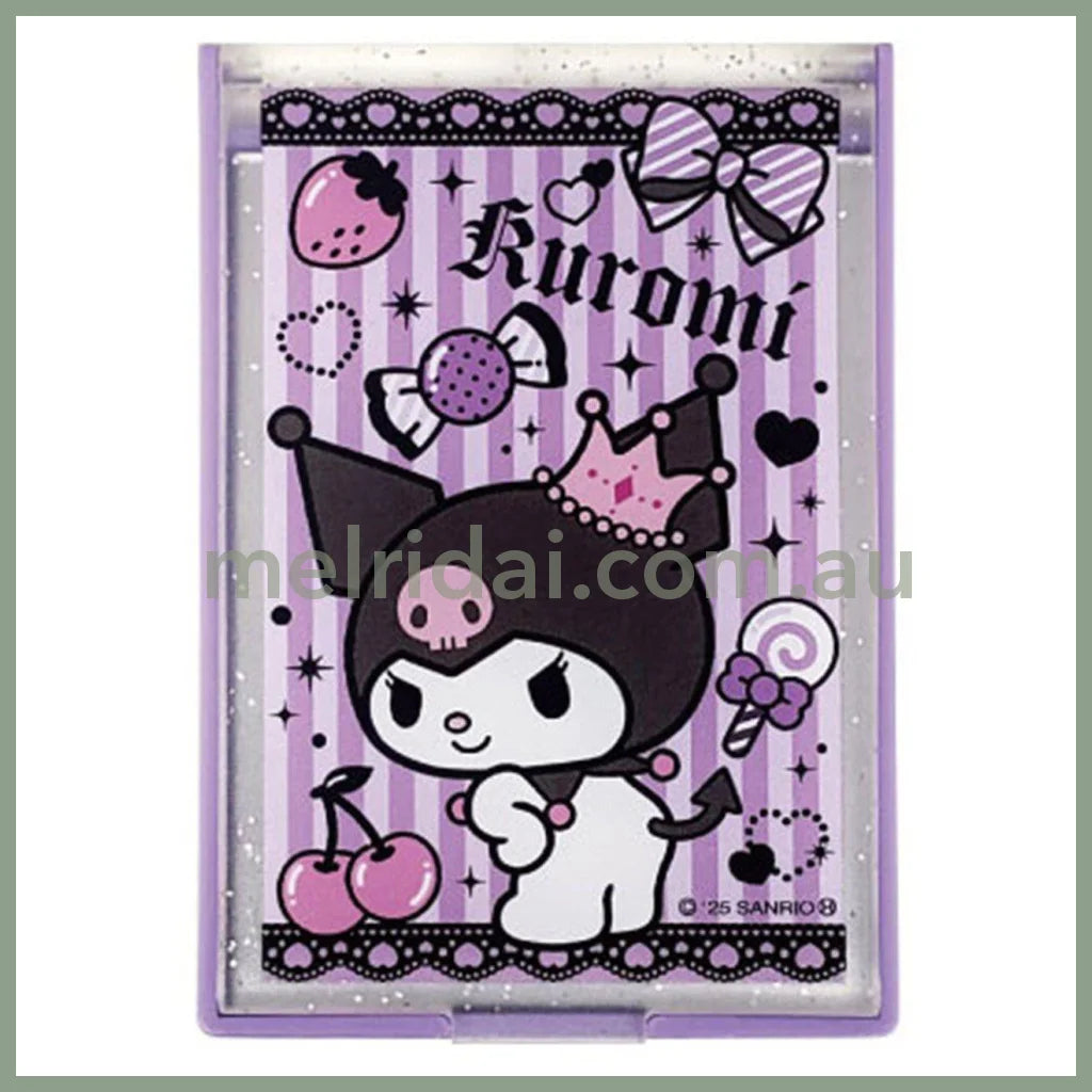 SANRIO | Kuromi Mirror H57×W83×D7mm (My Melody 50th Anniversary & Kuromi 20th Anniversary/Black Pink Party)