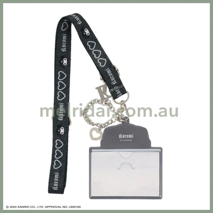 Sanrio | Kuromi Pass Case Card Holder With Neck Strap W103 × H121Mm (Twin Idol)