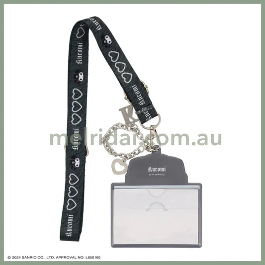 Sanrio | Kuromi Pass Case Card Holder With Neck Strap W103 × H121Mm (Twin Idol)