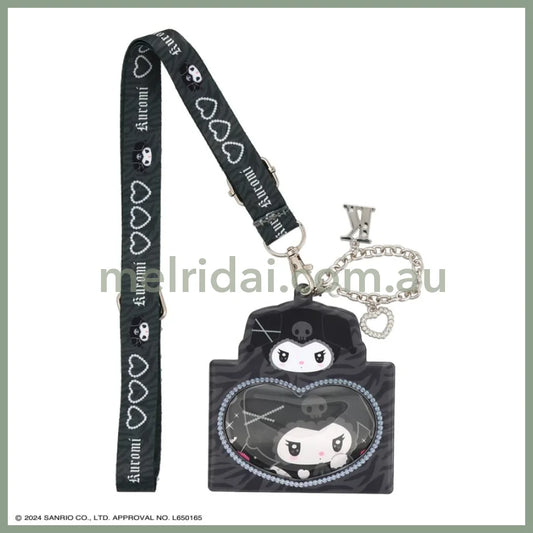 Sanrio | Kuromi Pass Case Card Holder With Neck Strap W103 × H121Mm (Twin Idol)